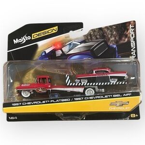 Maisto 1957 Chevy Bel Air Tow Truck Set 1:64 Diecast
